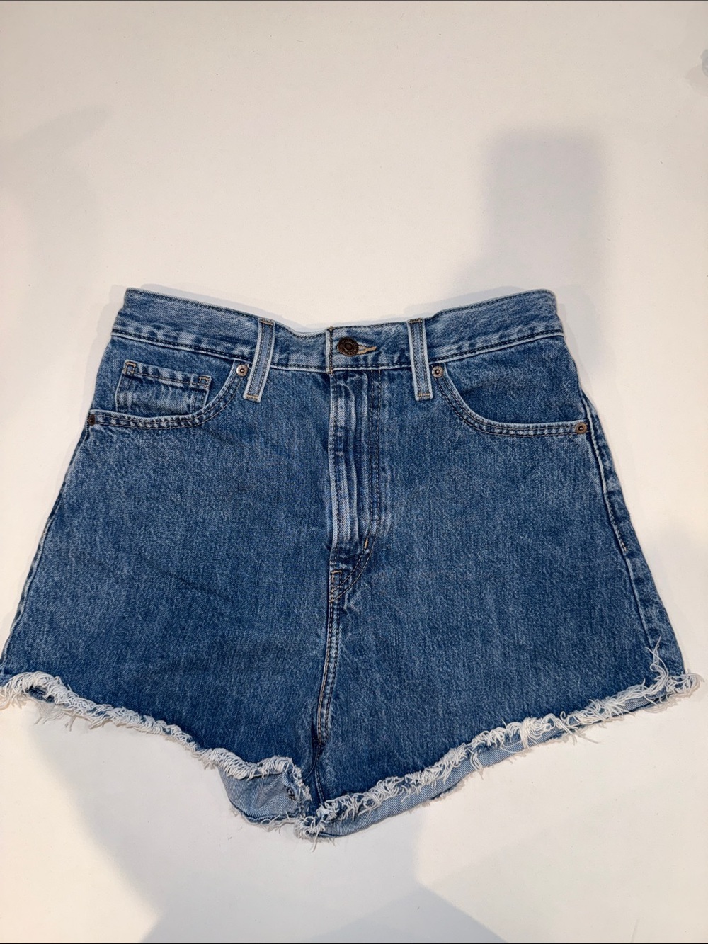 Levi’s Classic High Waisted Mom Denim Shorts - Blue | Size 29